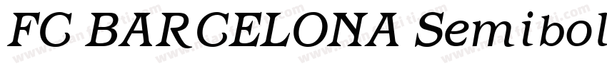 FC BARCELONA Semibold字体转换